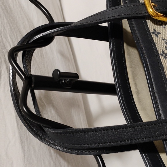 FLASH SALE! Auth Louis Vuitton Denim Francoise 2 Way Mini Lin Shoulder/Handbag - Picture 6 of 16